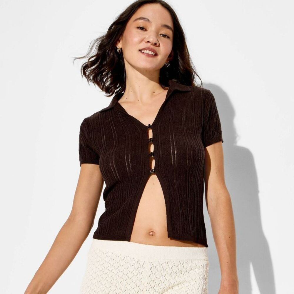 Women's Flyaway Cardigan - Wild Fable Brown S